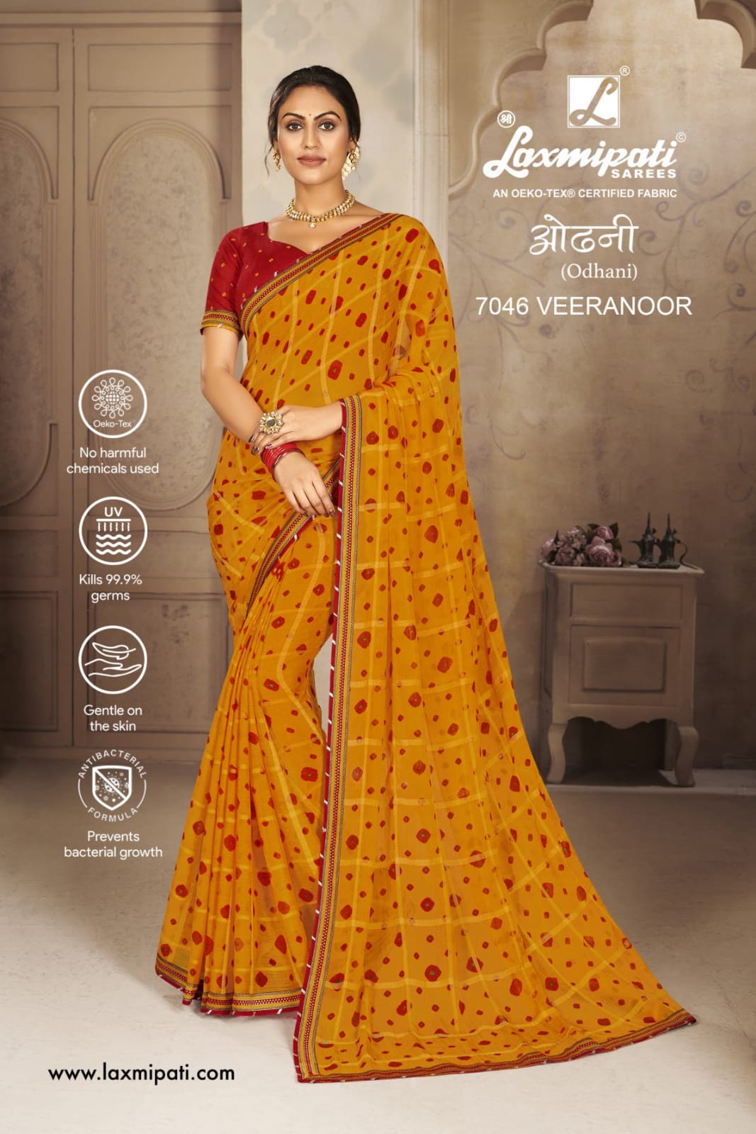 Poster Colour Net Laxmipati New Designer Georgette Collection Saree, With  Blouse Piece