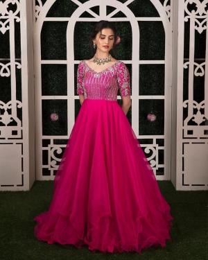 New Designer Party Wear Gown With Dupatta