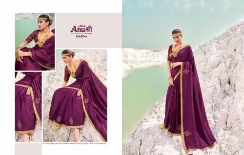 Anushree Nargis 36420 Colors	 wholesale saree catalog
